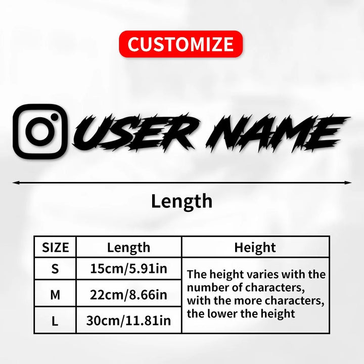 Custom-Made Instagram Sticker