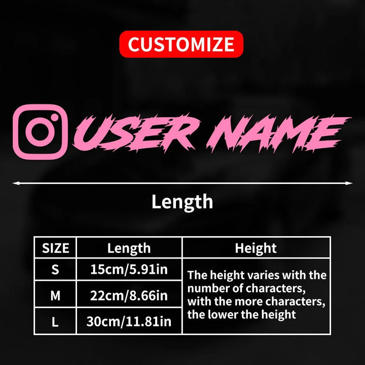 Custom-Made Instagram Sticker