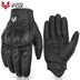 Vintage Leather Touchscreen Motorcycle Gloves