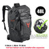 Motocentric Waterproof Motorcycle Tail Bag / Helmet Backpack - 48L